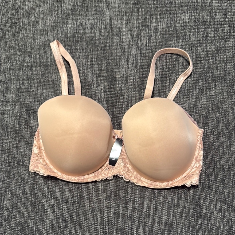 Adore Me Cream T-Shirt Bra with Underwire Support